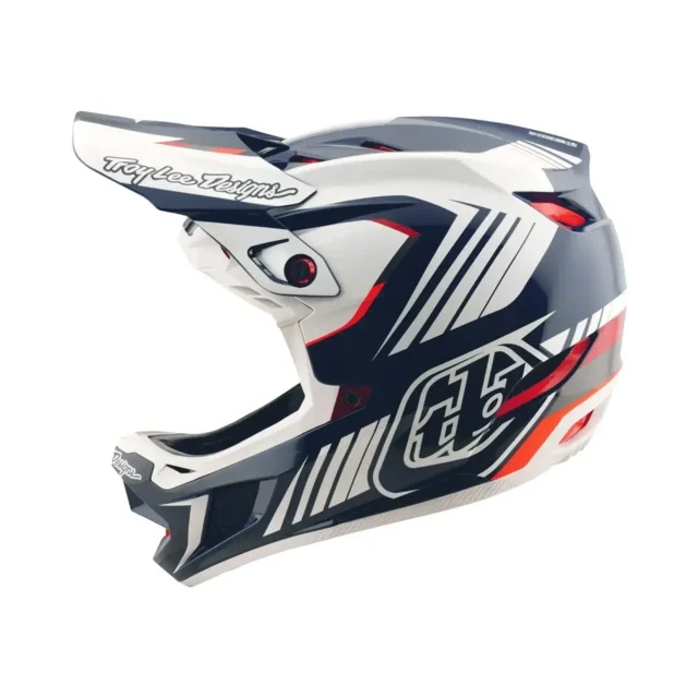 Troy Lee D4 Qualifer  White / Blue XS